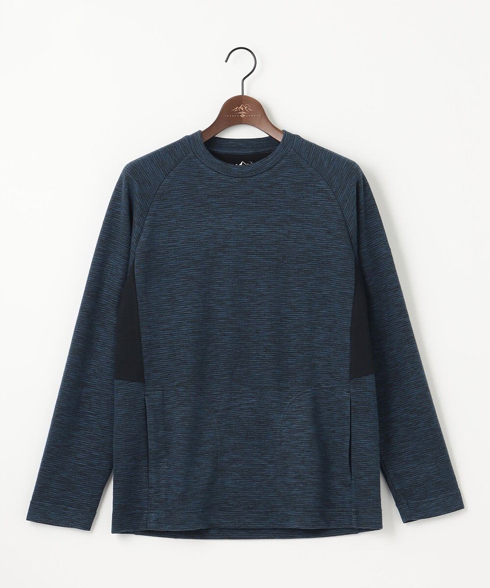 JOSEPH ABBOUD MOUNTAIN メランジクルーネック ロングスリーブ Tシャツ 