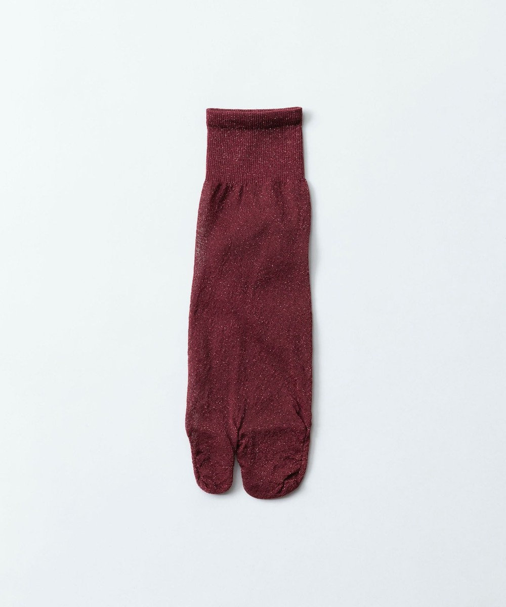 TRICOTE LAME TABI SOCKS／ラメタビソックス 28WINE