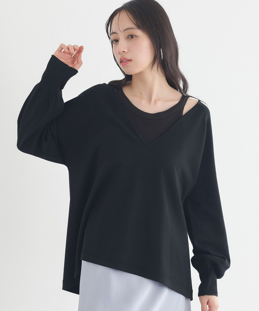 earth music&ecology ディープＶネックプルオーバー 