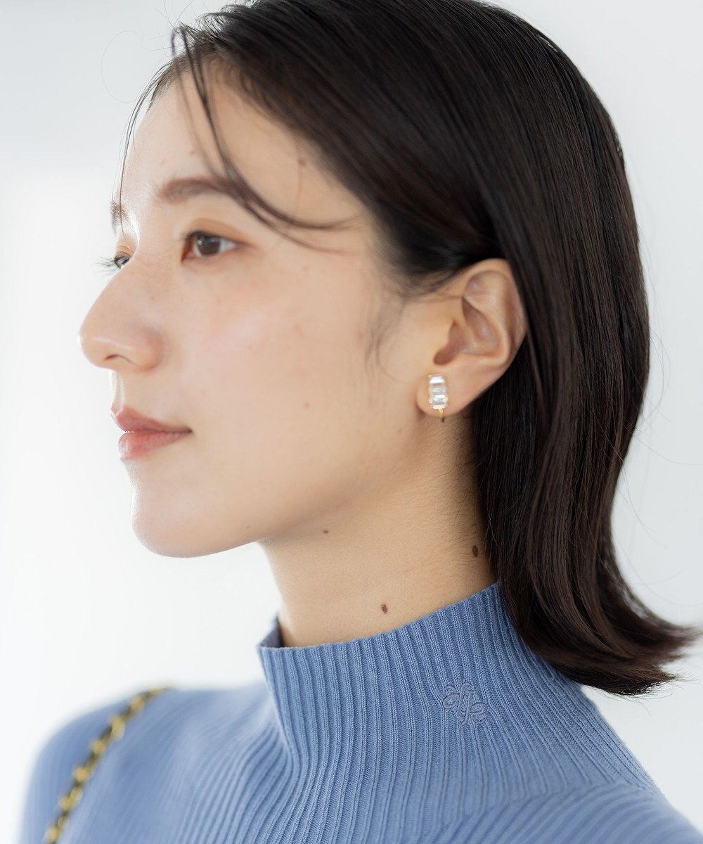 組曲 ホールガーメント ハイネックニット 