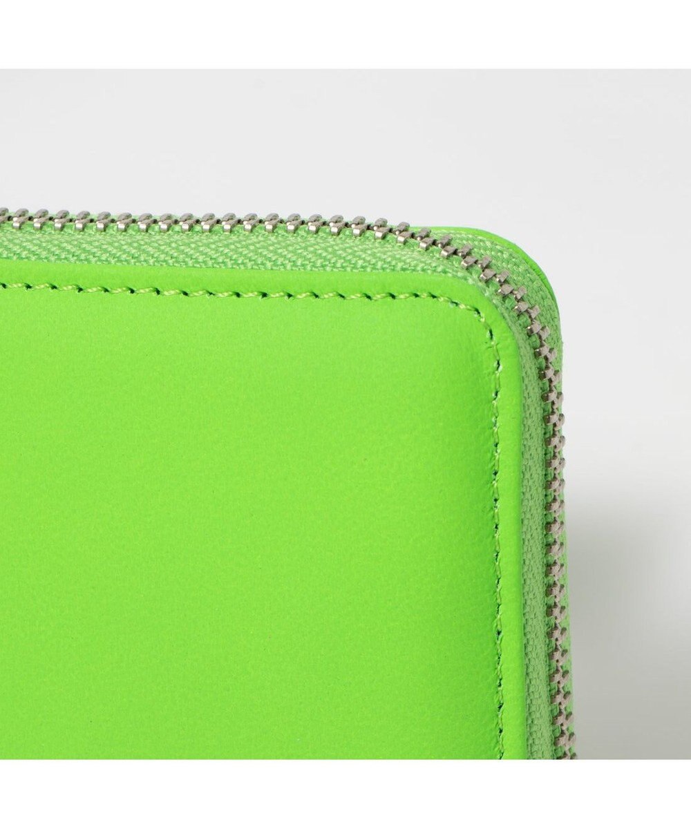 UNBILLION ペルケ perche / 蛍光レザーストラップ付き・ジャバラカードウォレット 