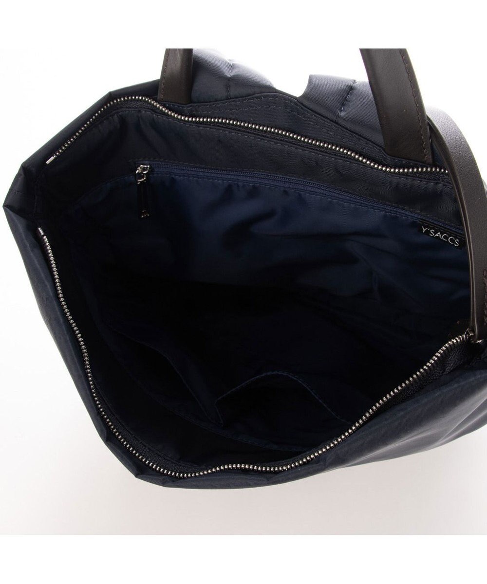 Y'SACCS リサイクルナイロン×カウレザー ラップリュック 