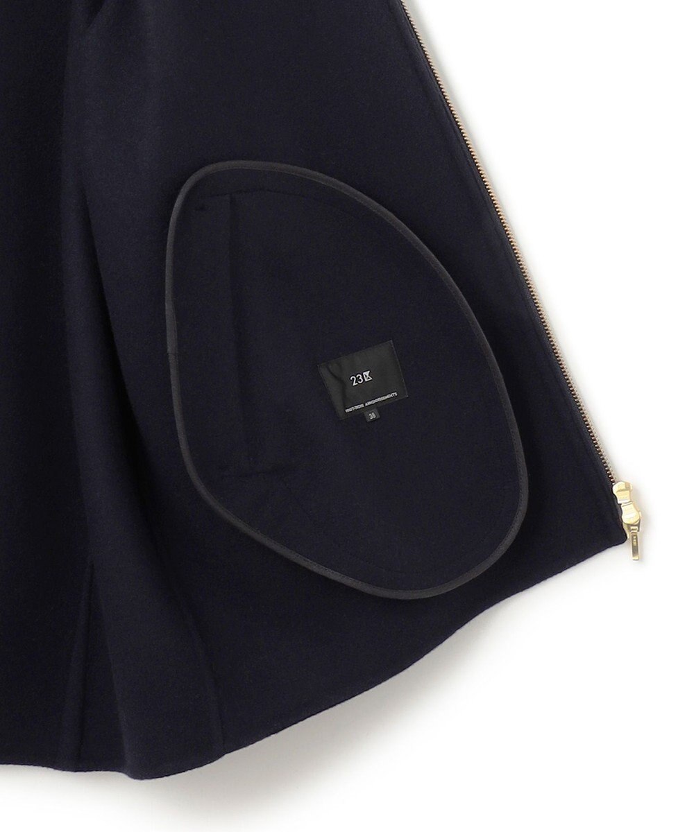 23区 L ウールリバー スタンドカラーコート 