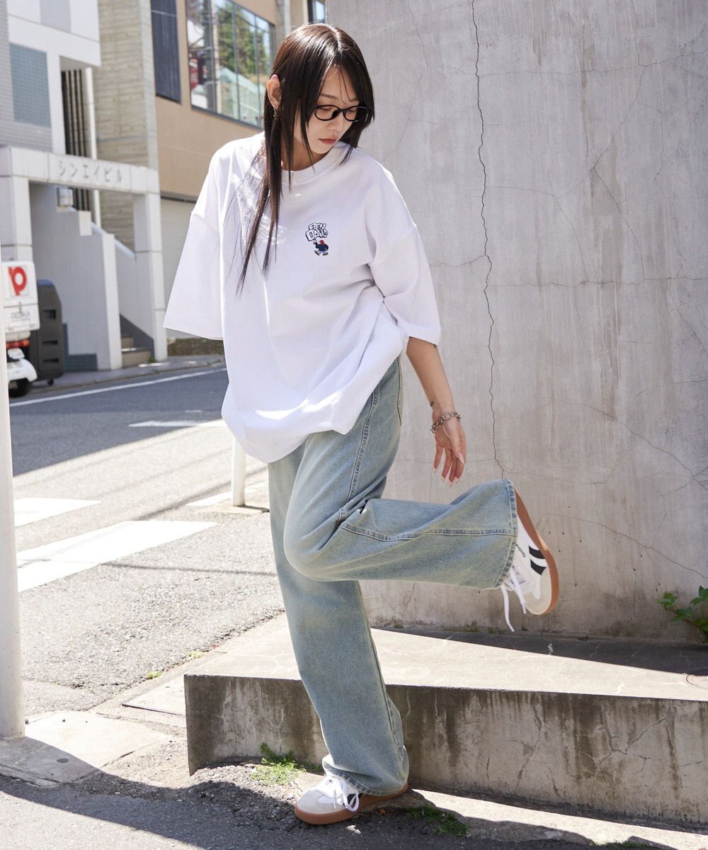 WEGO 【ユニセックス着用ITEM/SMLサイズ展開】別注BENDAVISワンポイントT（SS） 