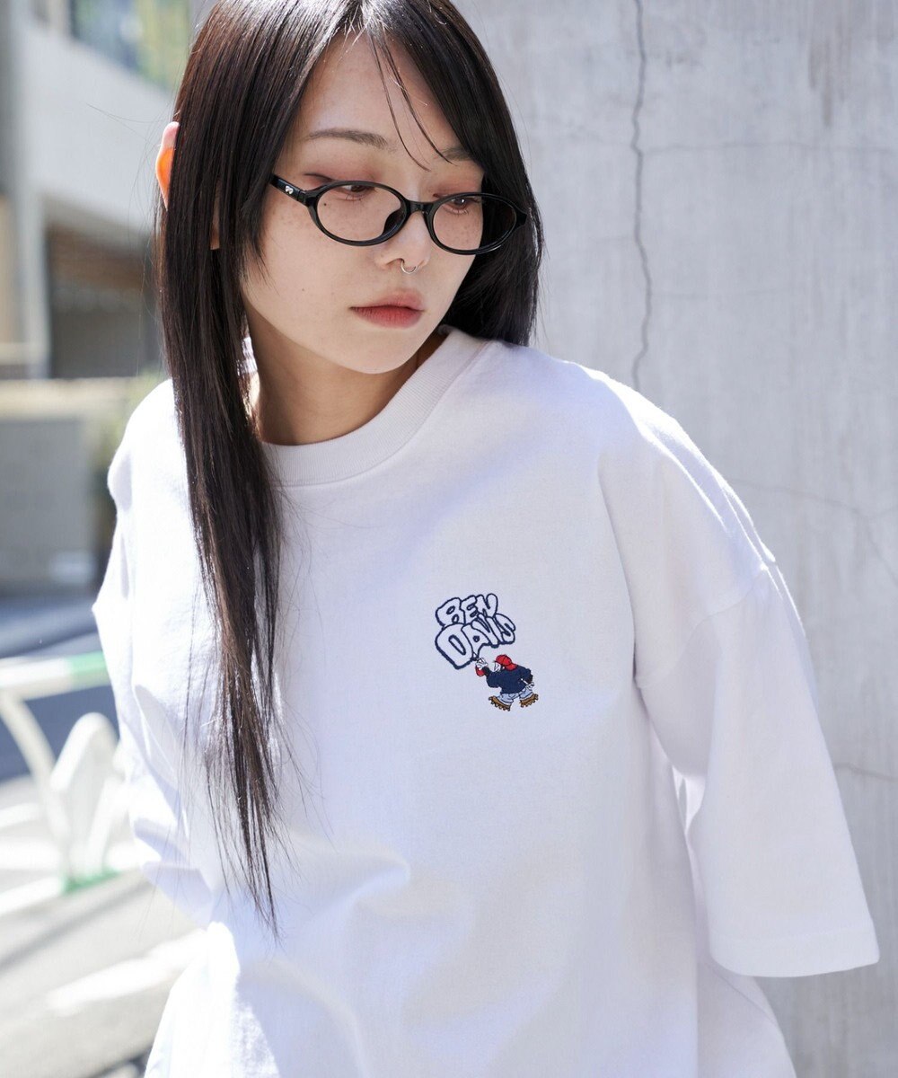 WEGO 【ユニセックス着用ITEM/SMLサイズ展開】別注BENDAVISワンポイントT（SS） 