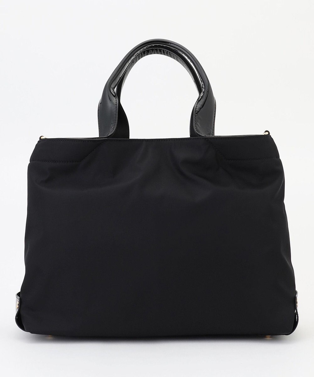 LA BAGAGERIE ツイルナイロン×エナメル 2WAYトートバッグ Mサイズ 