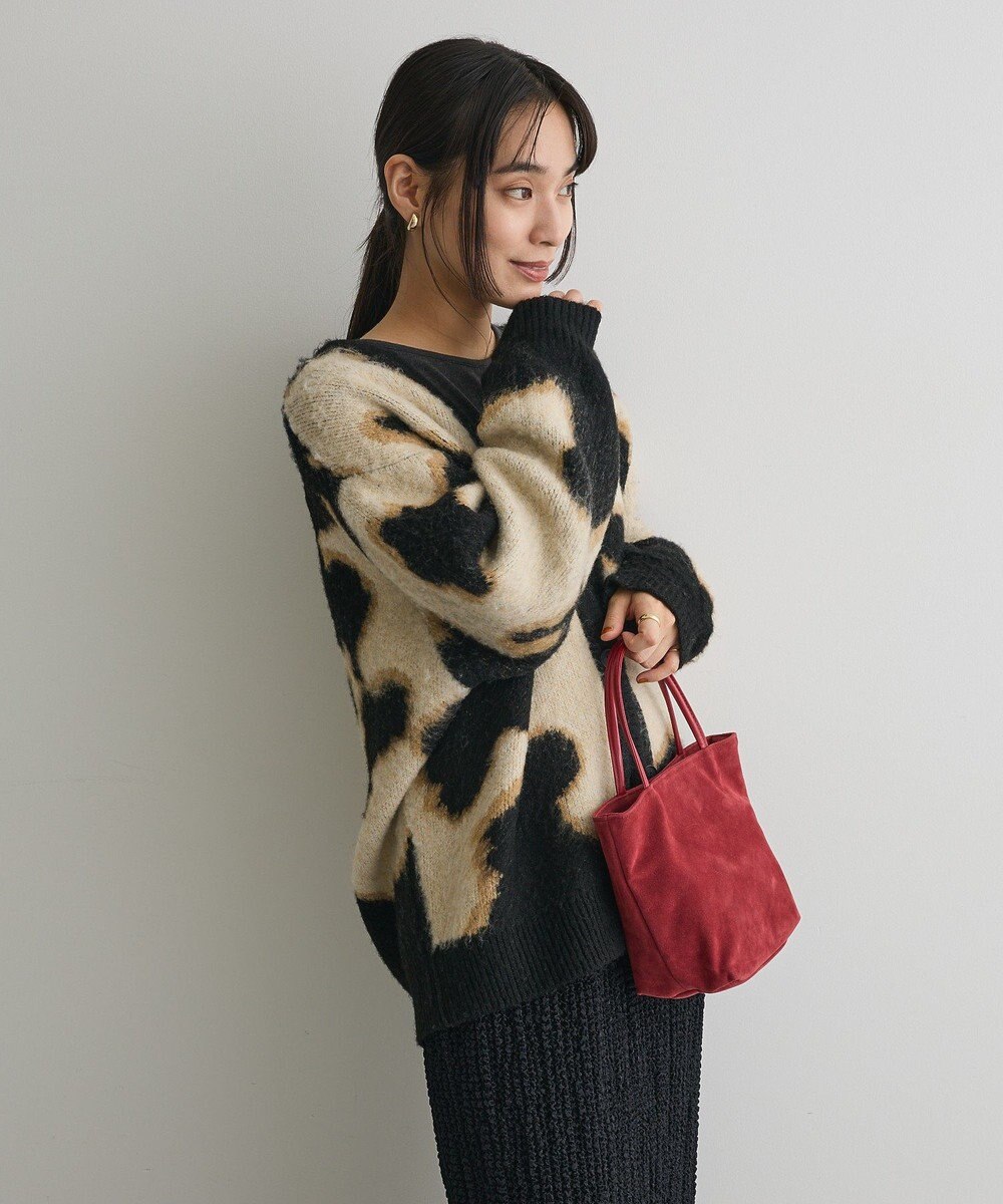 CRAFT STANDARD BOUTIQUE アニマルジャカードニットカーディガン 