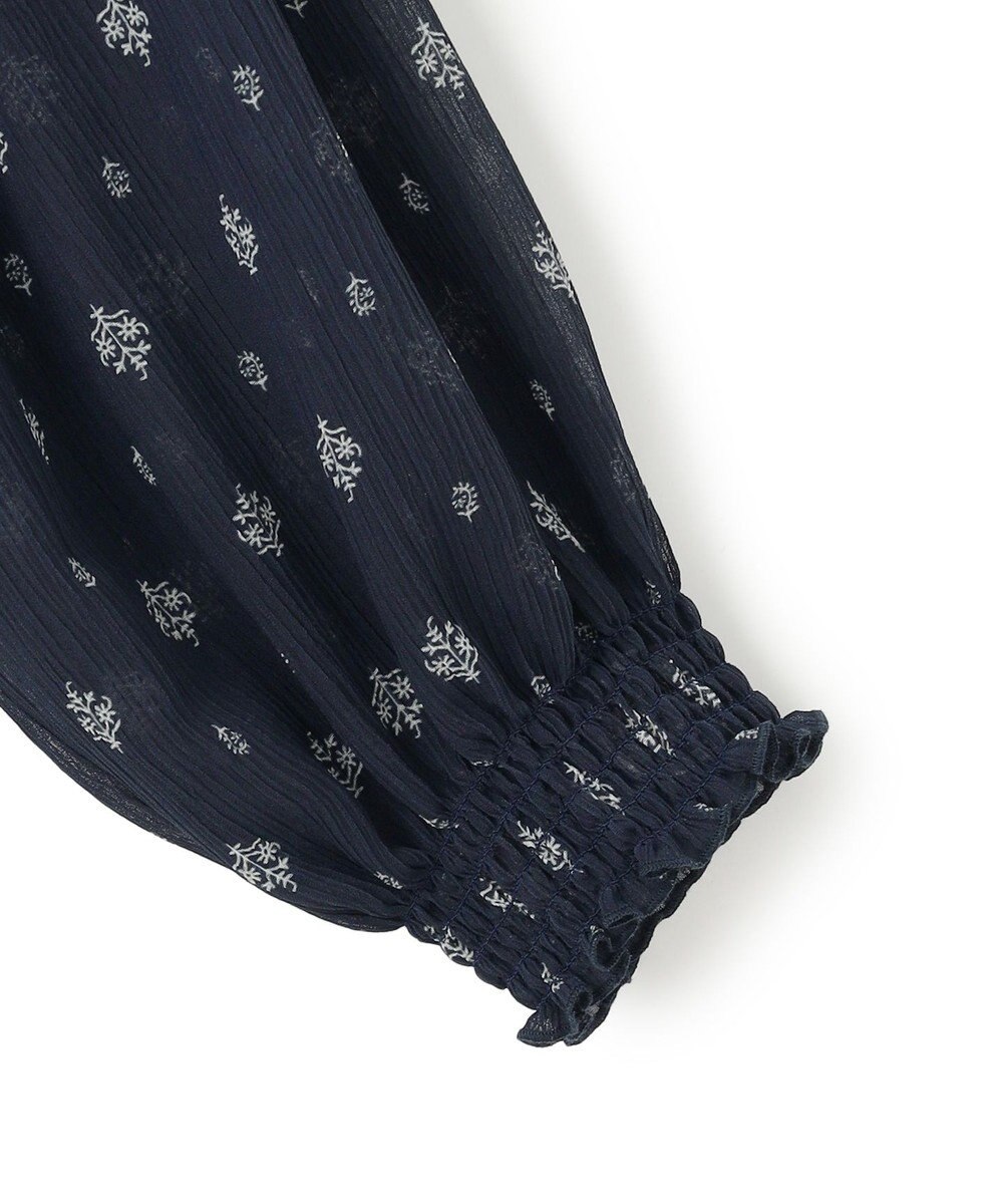 23区 【SLOW/一部店舗限定】クレープ フラワープリント ブラウス 