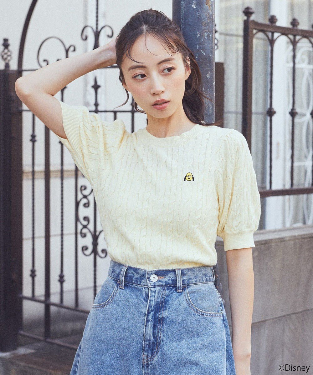 earth music&ecology Ｄｉｓｎｅｙ×Ｓｅｉｊｉ　Ｍａｔｓｕｍｏｔｏ刺繍ニット 