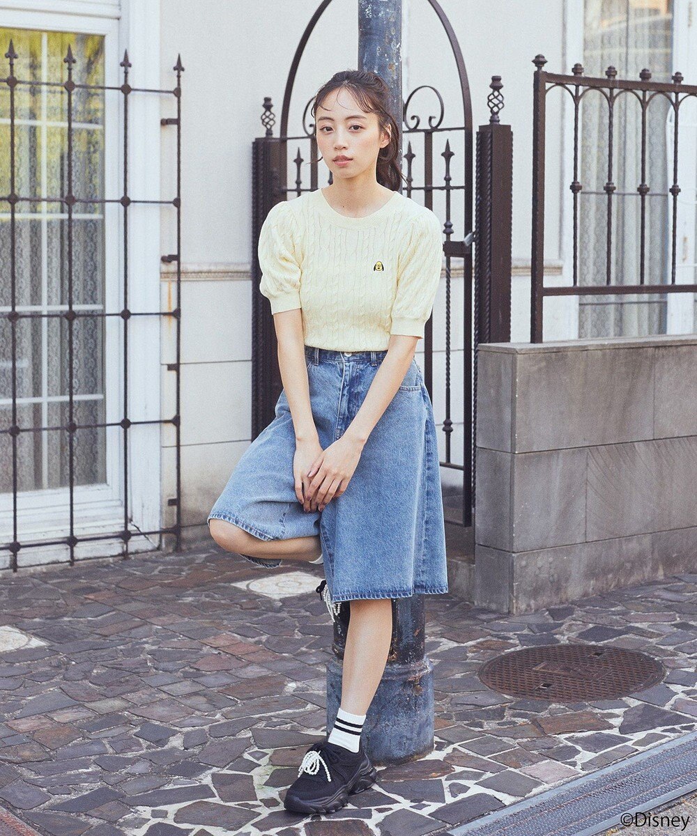 earth music&ecology Ｄｉｓｎｅｙ×Ｓｅｉｊｉ　Ｍａｔｓｕｍｏｔｏ刺繍ニット 