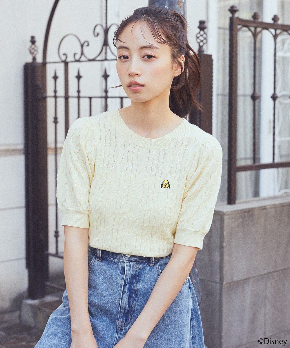 earth music&ecology Ｄｉｓｎｅｙ×Ｓｅｉｊｉ　Ｍａｔｓｕｍｏｔｏ刺繍ニット 