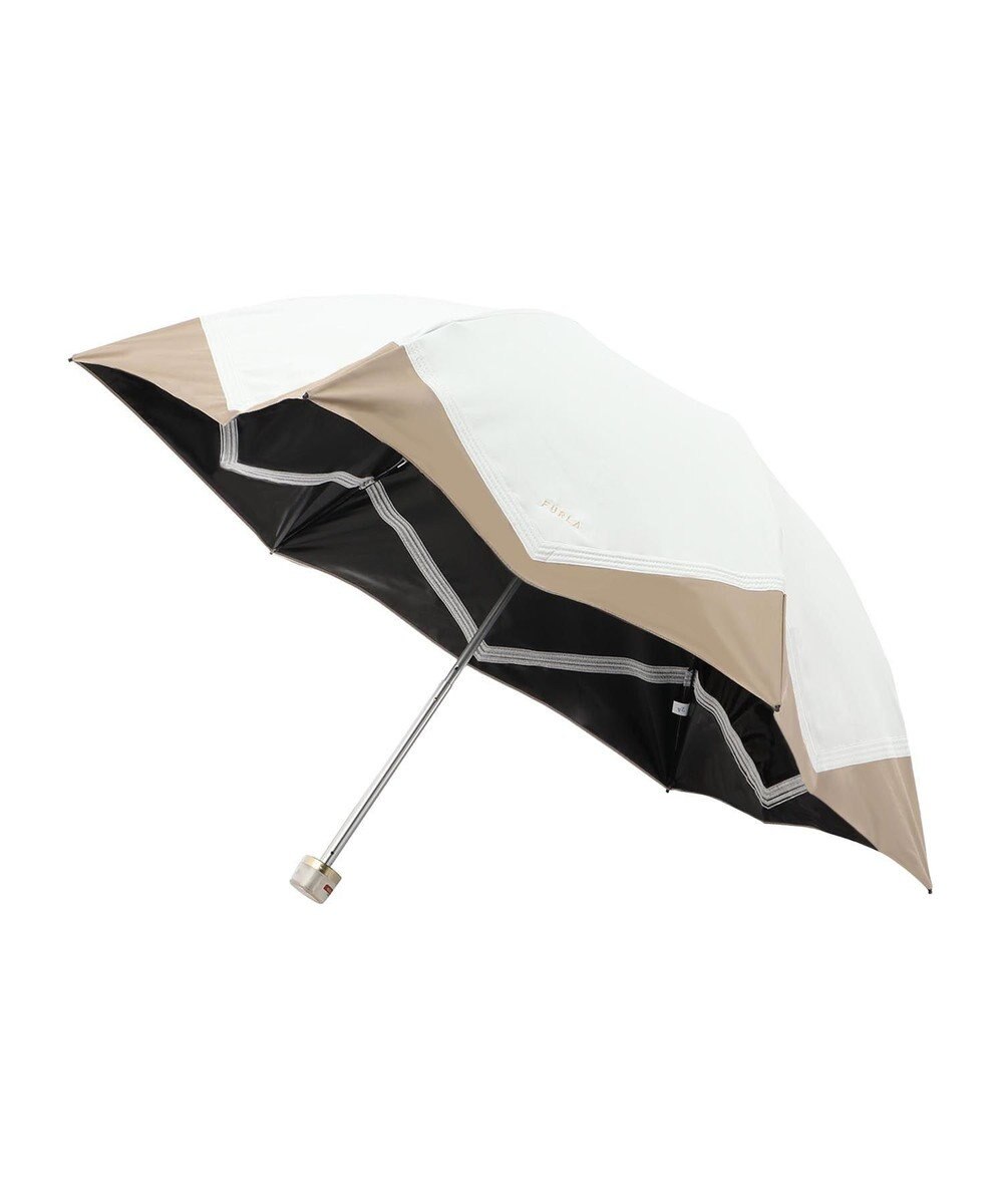 フルラ （FURLA）】晴雨兼用日傘 折りたたみ傘 バイカラーキルティング 