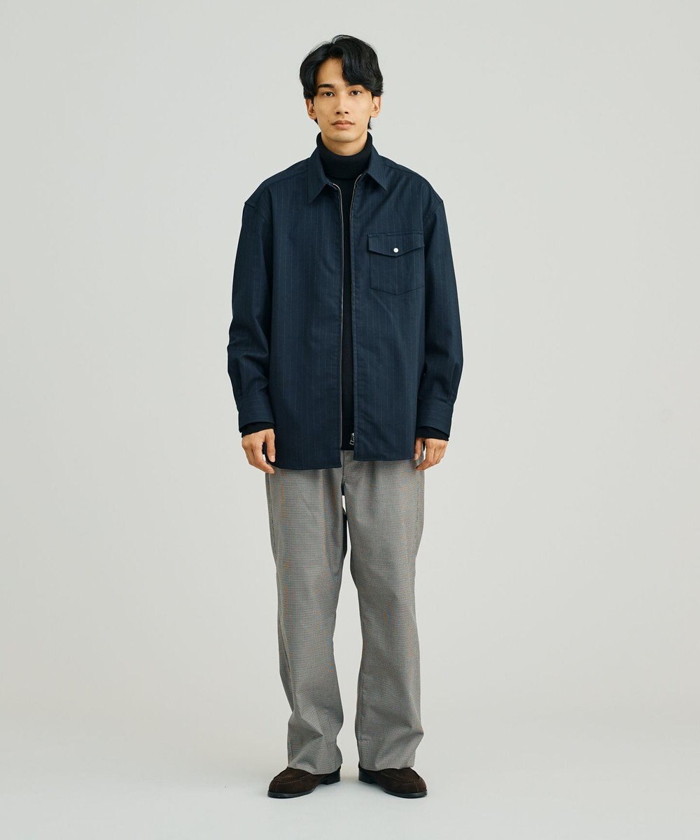 J.PRESS YORK STREET 【UNISEX】フロントジップ シャツ 