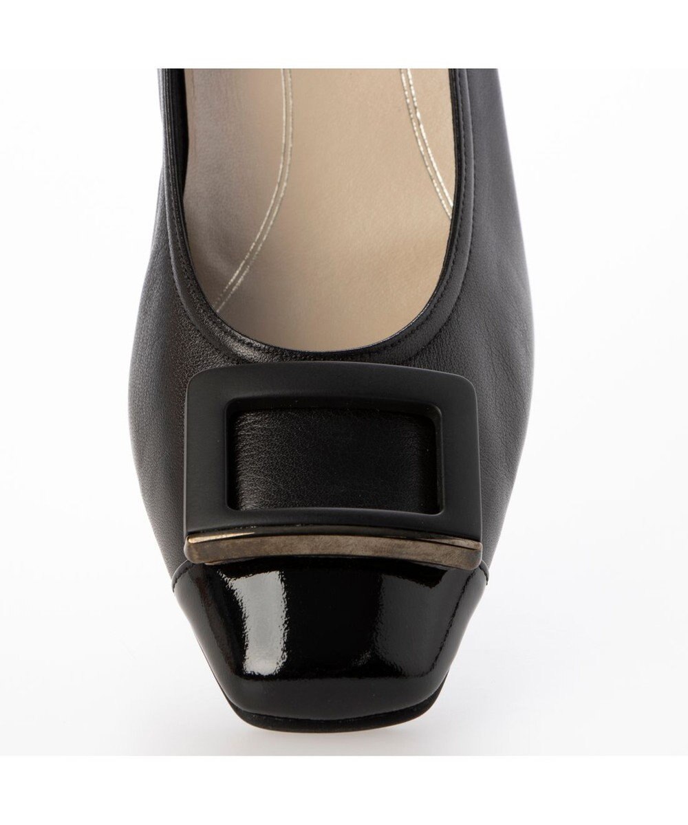 Riz raffinee <Riz raffinee>【３E】エナメルコンビバックルパンプス 