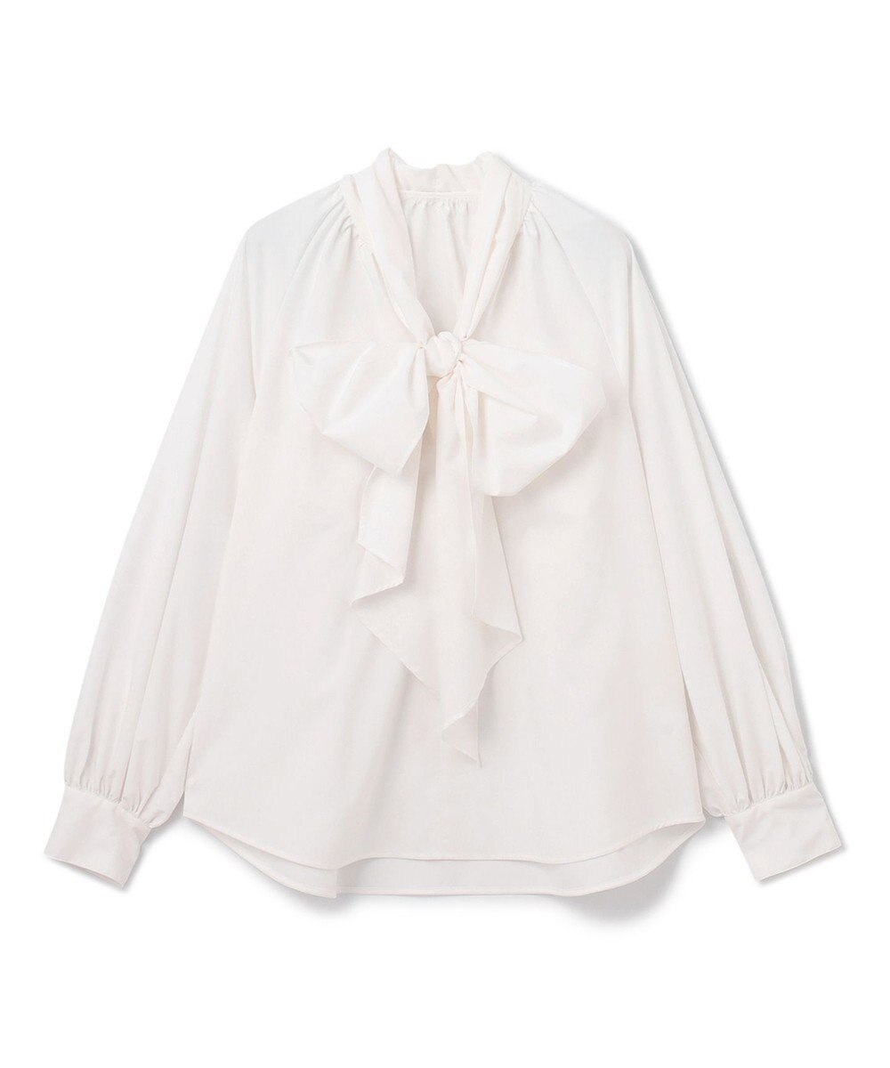 GRACE CONTINENTAL ボウタイギャザートップ 