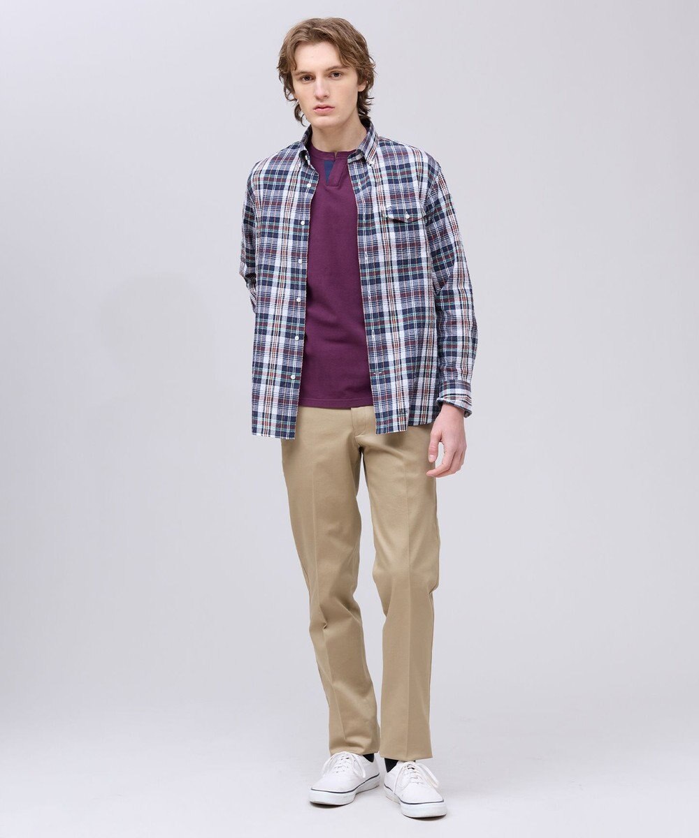 J.PRESS MEN 【Aero Weave】クールマックス サッカーシャツ / B.D. 