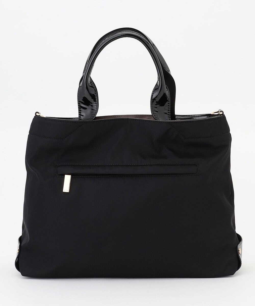 LA BAGAGERIE ツイルナイロン×エナメル 2WAYトートバッグ Mサイズ 