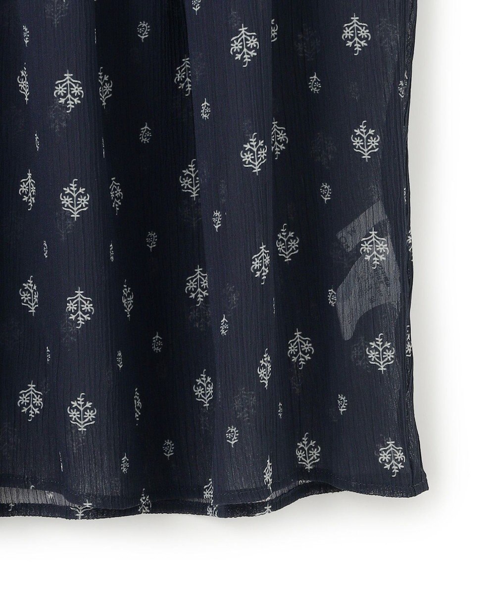 23区 【SLOW/一部店舗限定】クレープ フラワープリント ブラウス 