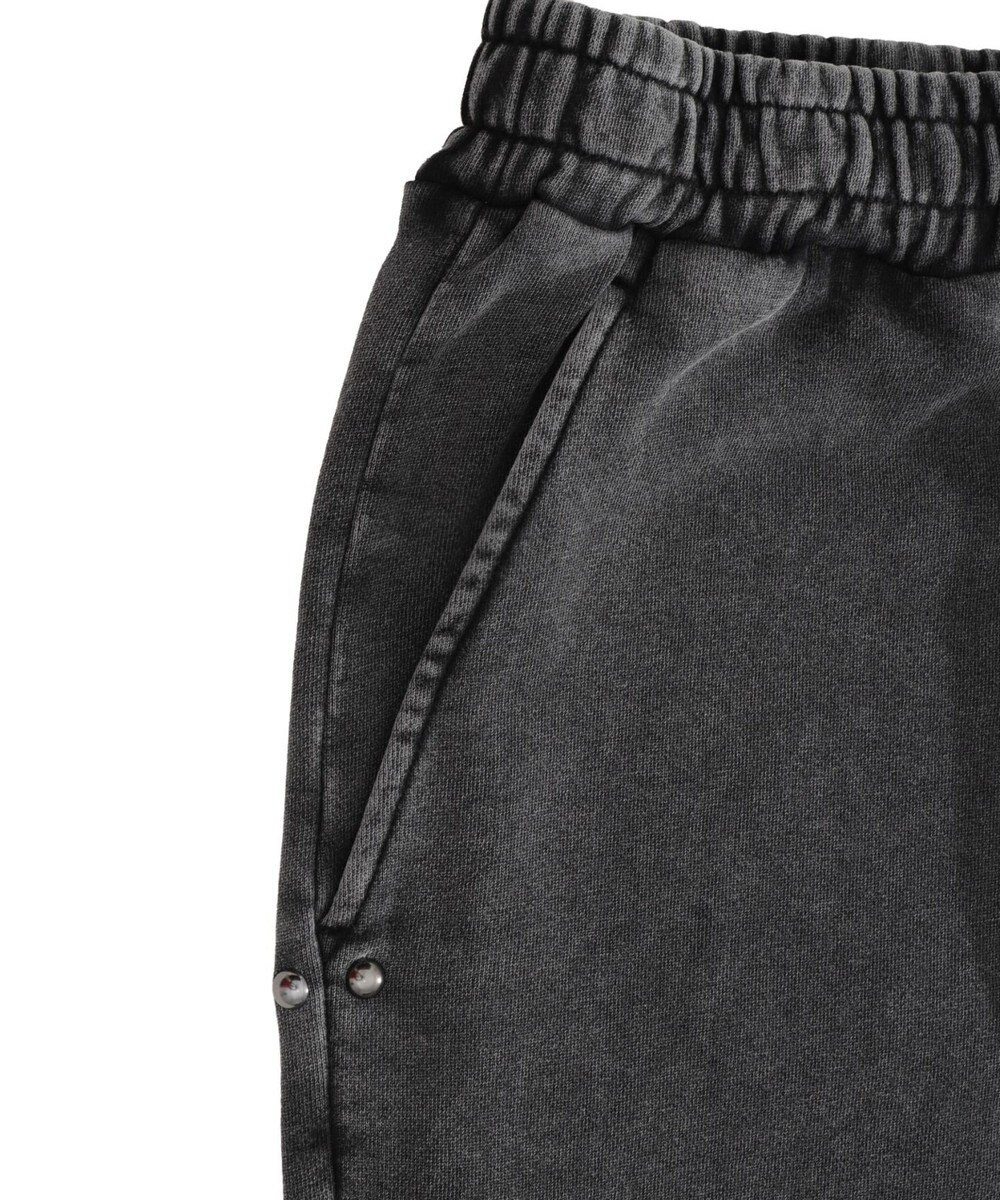 WEGO 【ユニセックス着用ITEM】ブリーチスタッズロゴスウェットパンツ 