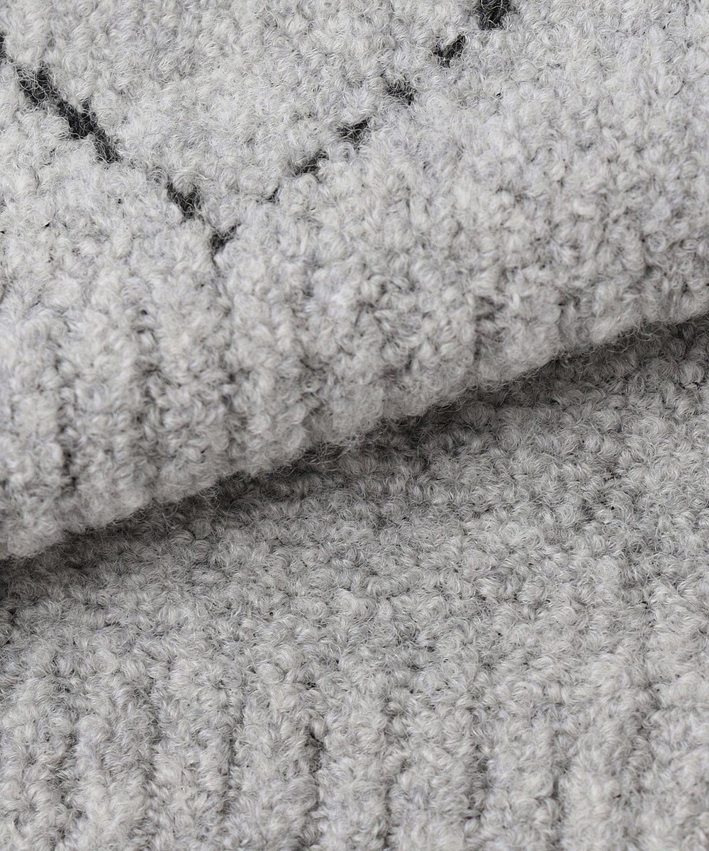 JOSEPH ABBOUD 【インポート素材/ソフトな肌触り/軽量】MOUSSE アーガイル クルーネック セーター 