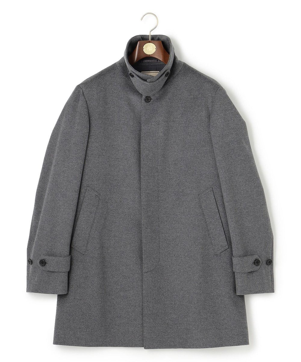 J.PRESS MEN ウールカシミヤビーバーステンカラーコート 