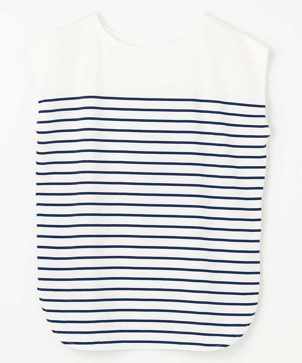 ANY 【接触冷感・UVケア】TCオーガビッツボーダー Tシャツ 