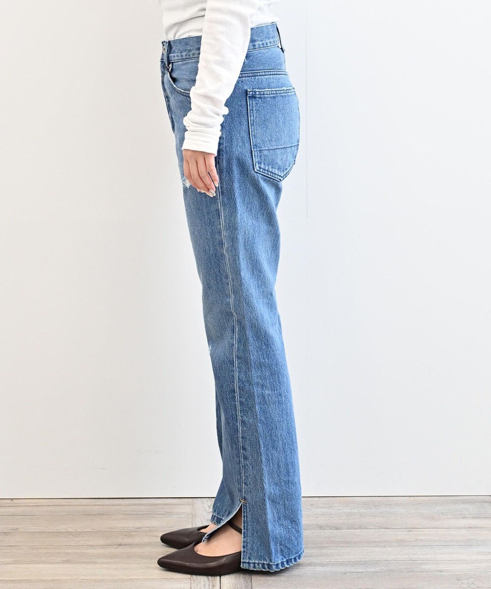 woadblue 【157】Slit Straight デニムパンツ 