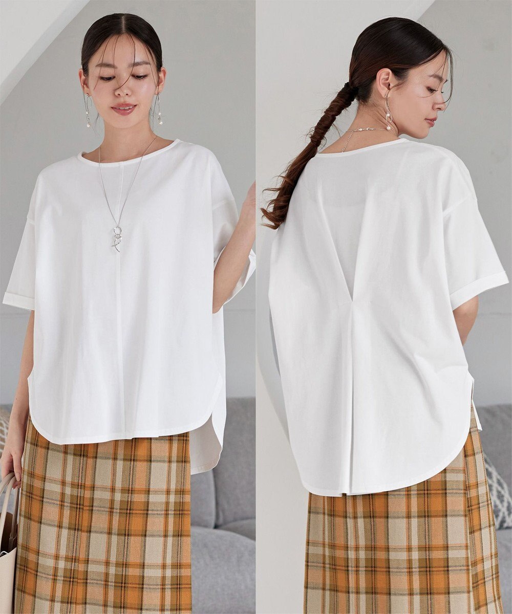 Tiaclasse 【接触冷感・UVカット・吸水速乾・洗える】バックシャンカットソープルオーバー 