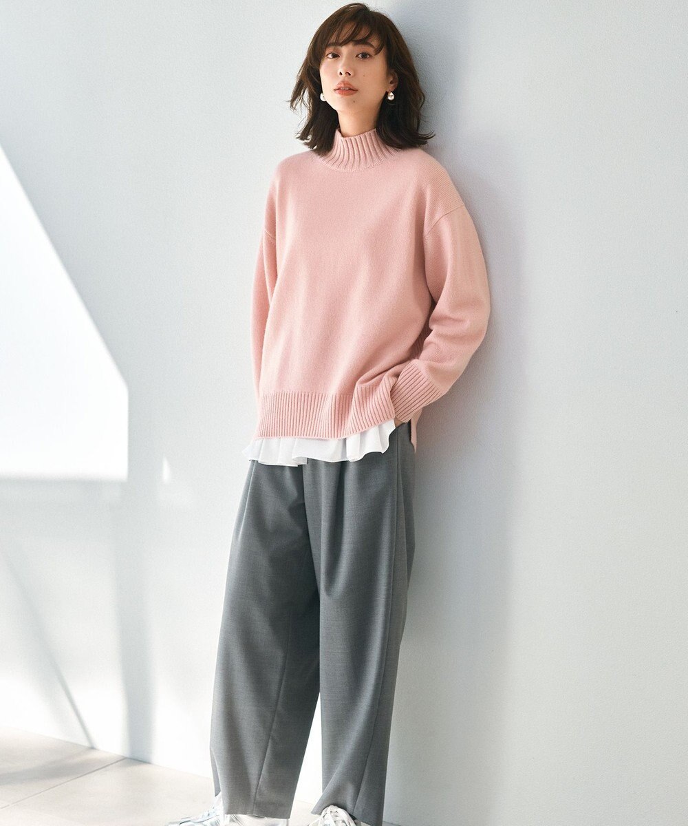 23区 S ナチュラルストレッチサキソニー バレル パンツ 