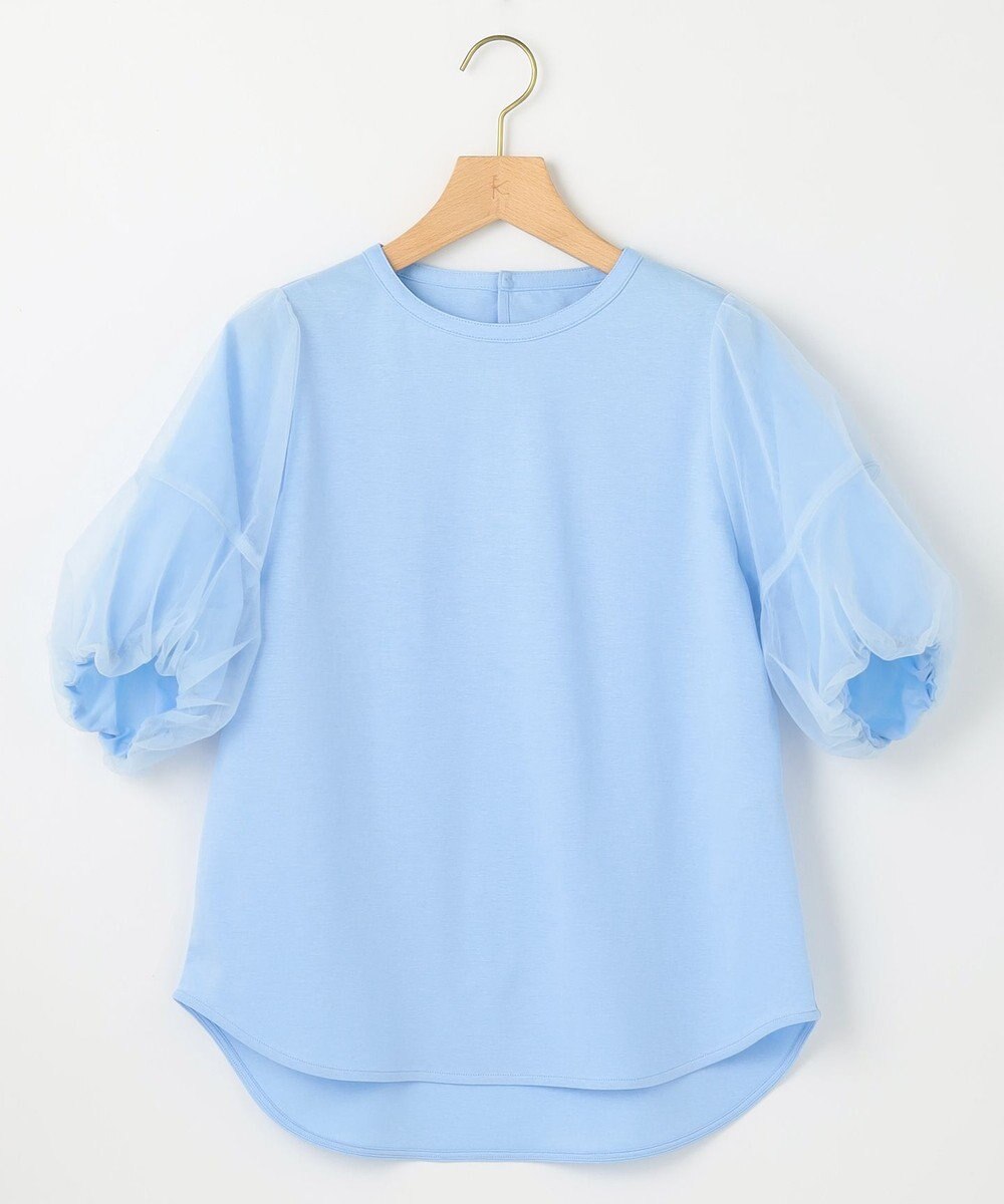 組曲 【人気につき新色追加！】チュールスリーブ カットソー 