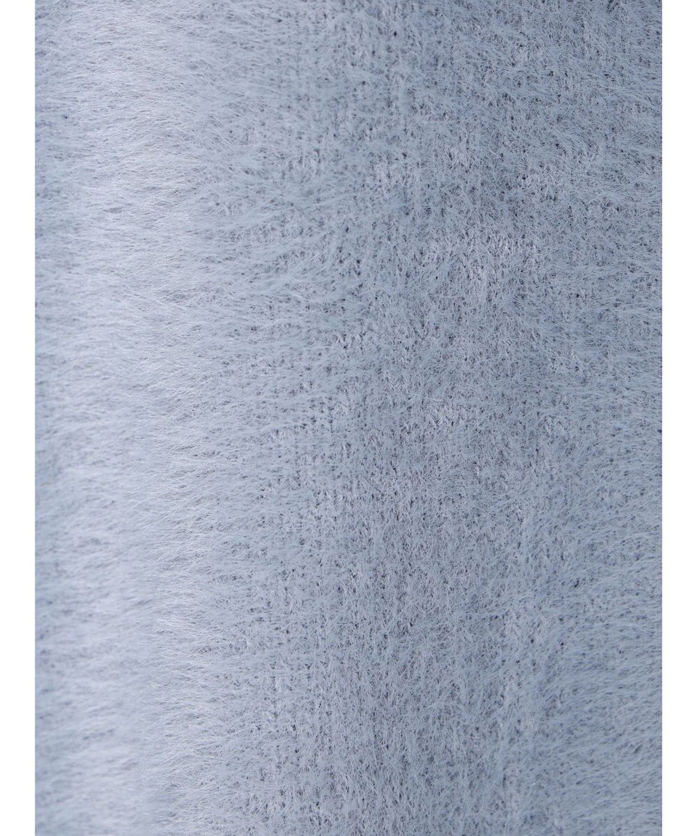 earth music&ecology ミニシャギーＶネックカーディガン 