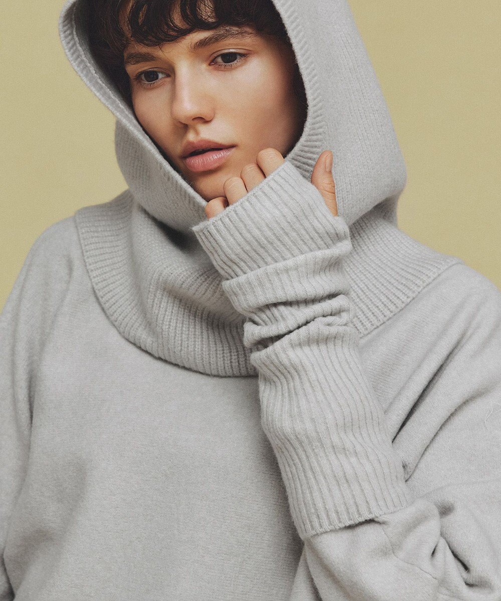 UNFILO ふわふわニット アームウォーマー 