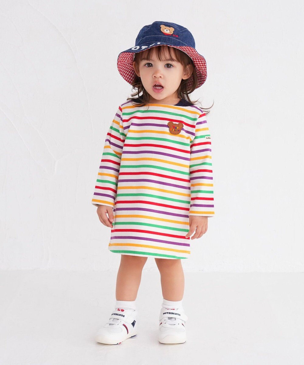 MIKI HOUSE HOT BISCUITS 【46-54cm】 ロゴデニムクロッシェ 