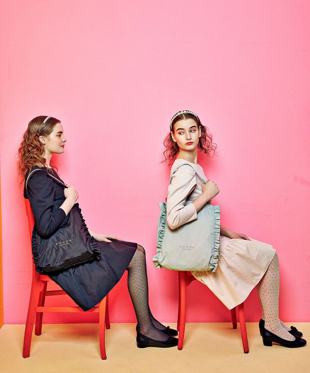 TOCCA 【大人百花掲載】【A4サイズ対応・折りたたみ可】TRIM WAVES SUBBAG サブバッグ 