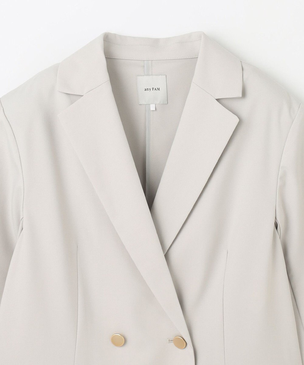 ANY L 【セットアップ着用可】イージーケアライトストレッチダブルジャケット 