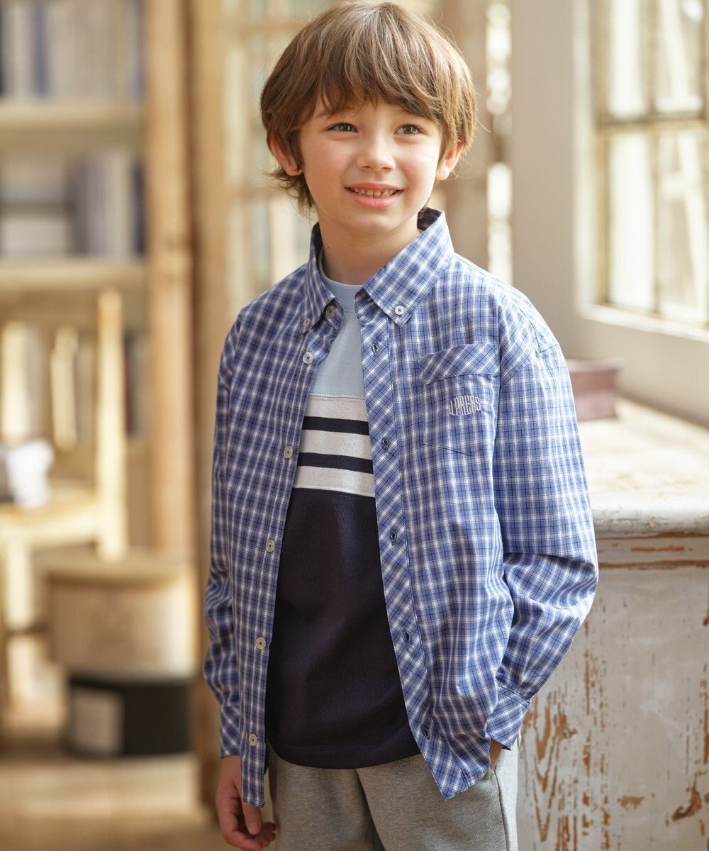 J.PRESS KIDS 【140-170cm】オックス チェックシャツ 