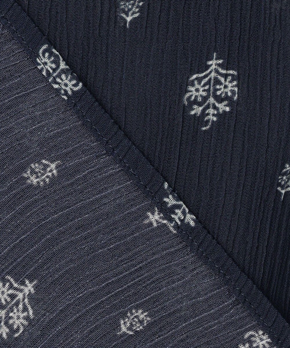 23区 【SLOW/一部店舗限定】クレープ フラワープリント ブラウス 