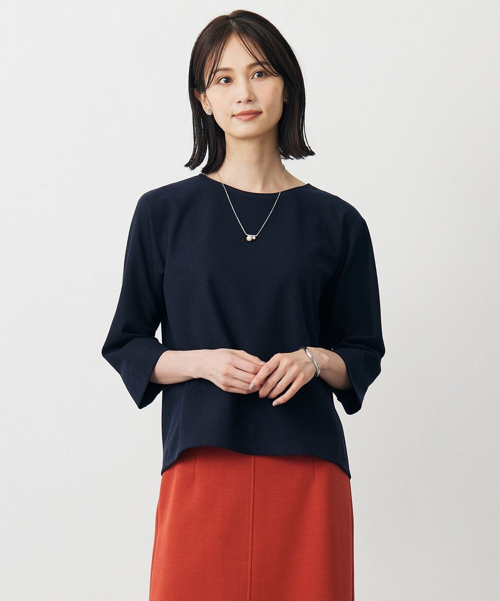 J.PRESS LADIES ラメ針抜き カットソー 