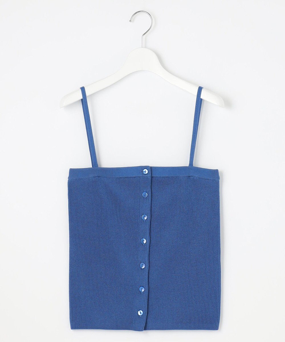 自由区 【洗える】ドライコットンハイゲージニット ビスチェ 