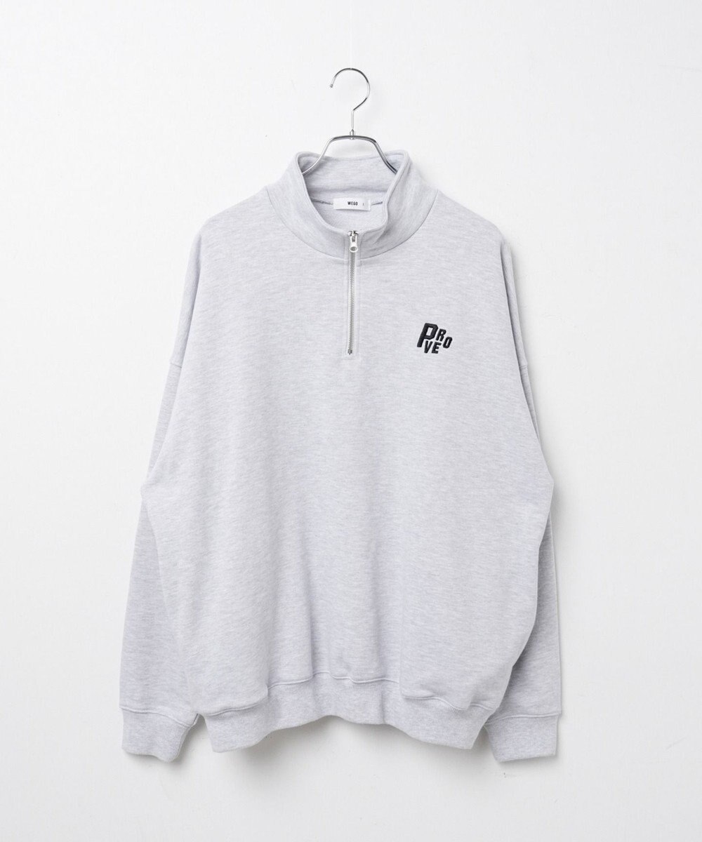 WEGO ヘビーウエイトハーフZIPワンポイントPO 
