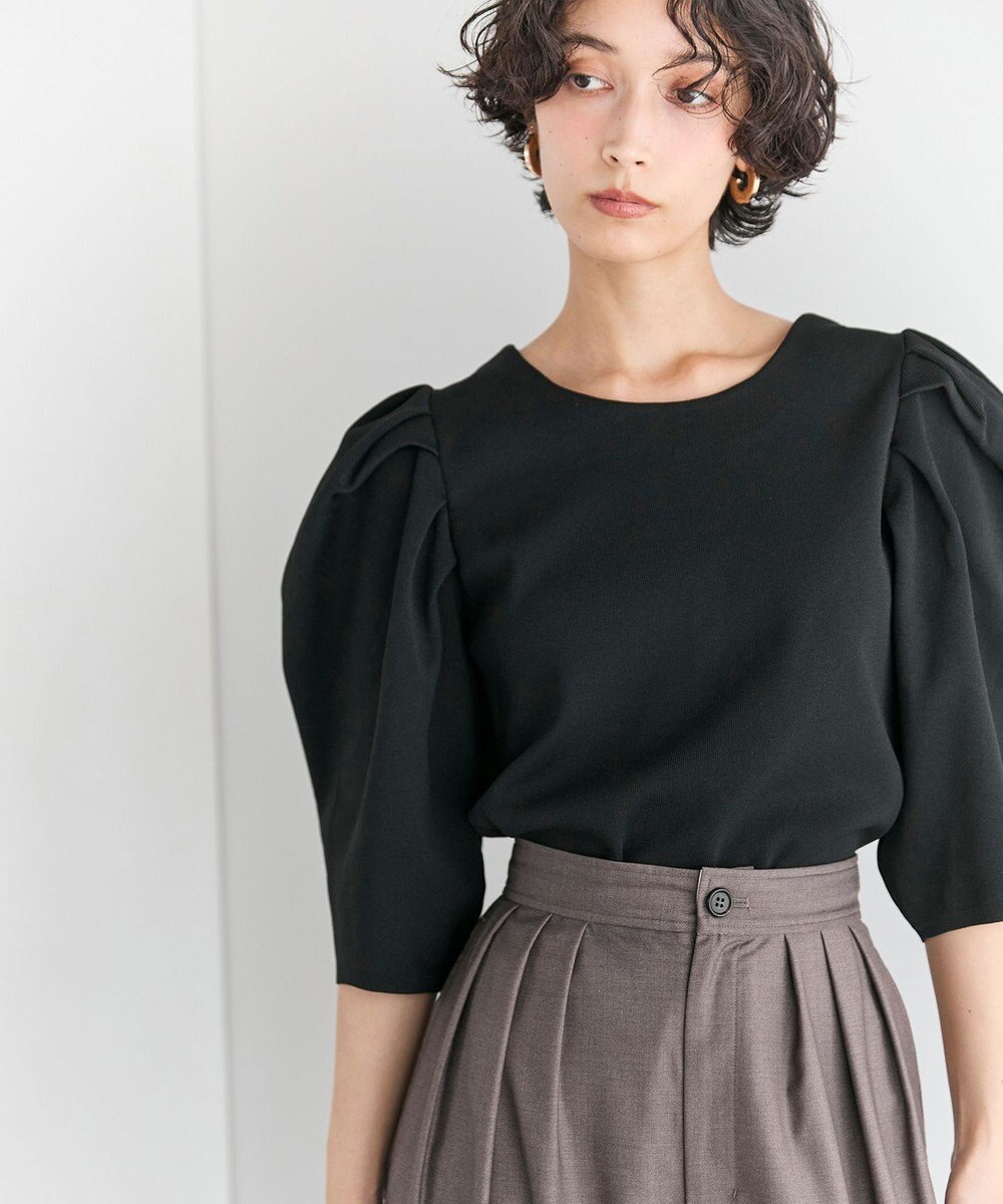 #Newans 【セレモニーにも】パフスリーブニット 