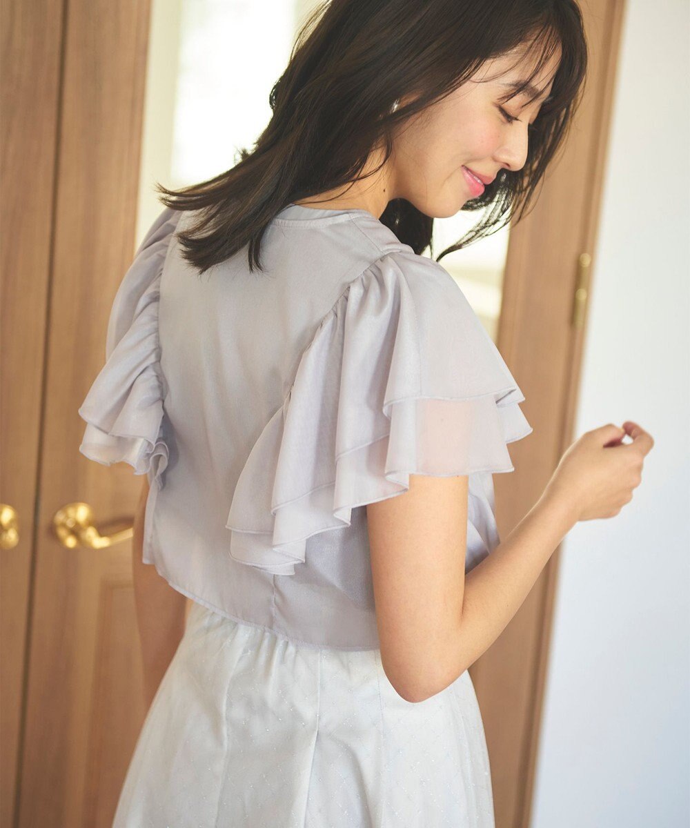 Feroux 【2WAY】フリルコンビ ブラウス 