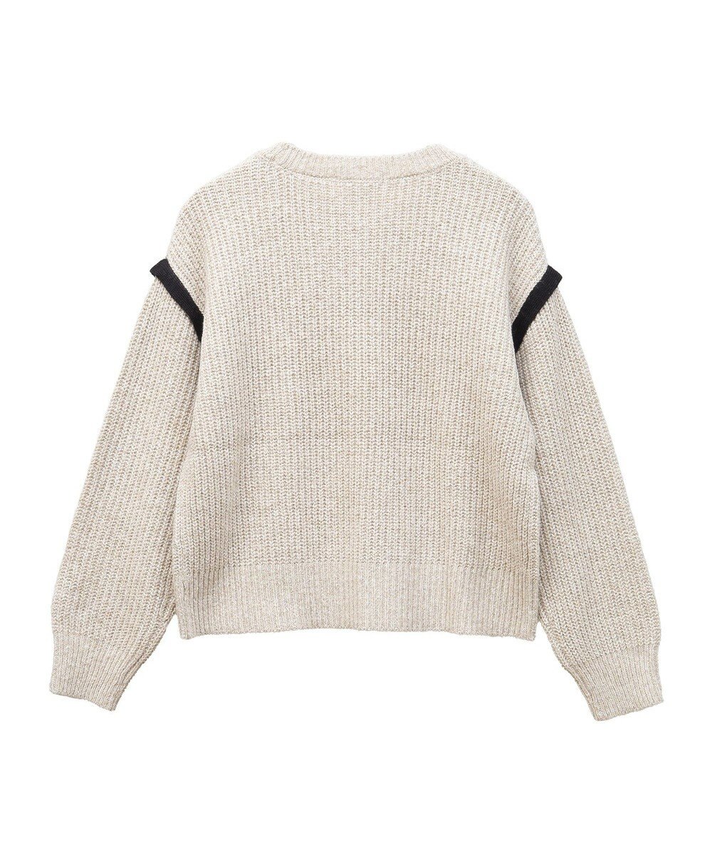 Green Parks Ｍｉｘ配色畦ニットプルオーバー 