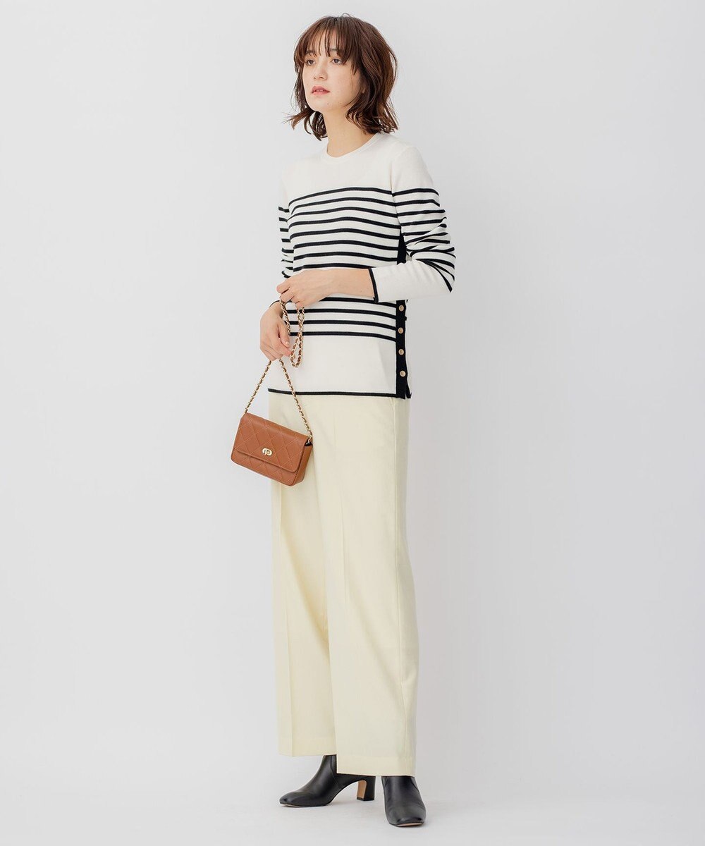 23区 ウールブレンド ボーダー ニット 