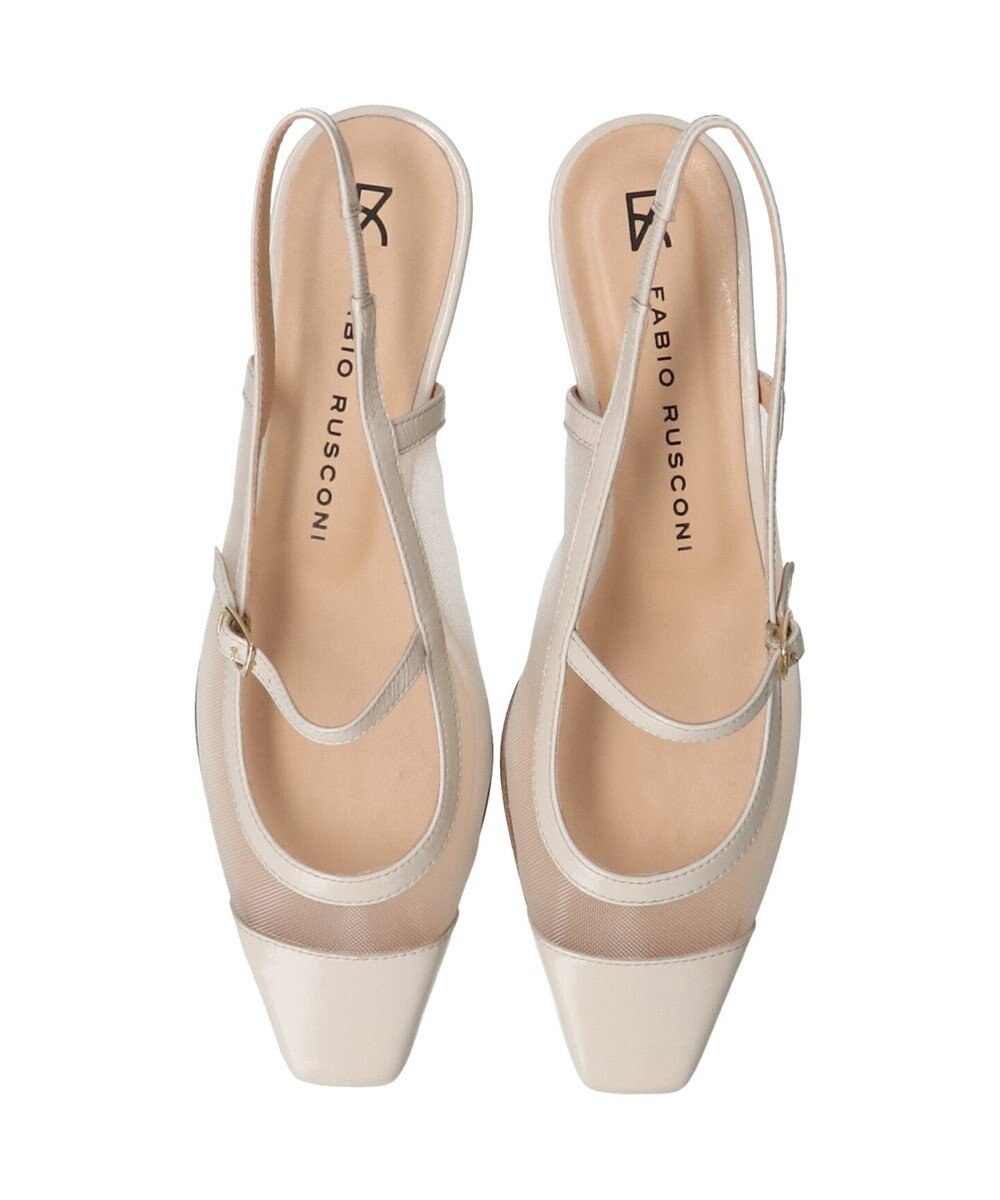 INTER-CHAUSSURES 【FABIO RUSCONI】ワンストラップネットバックバンドパンプス 