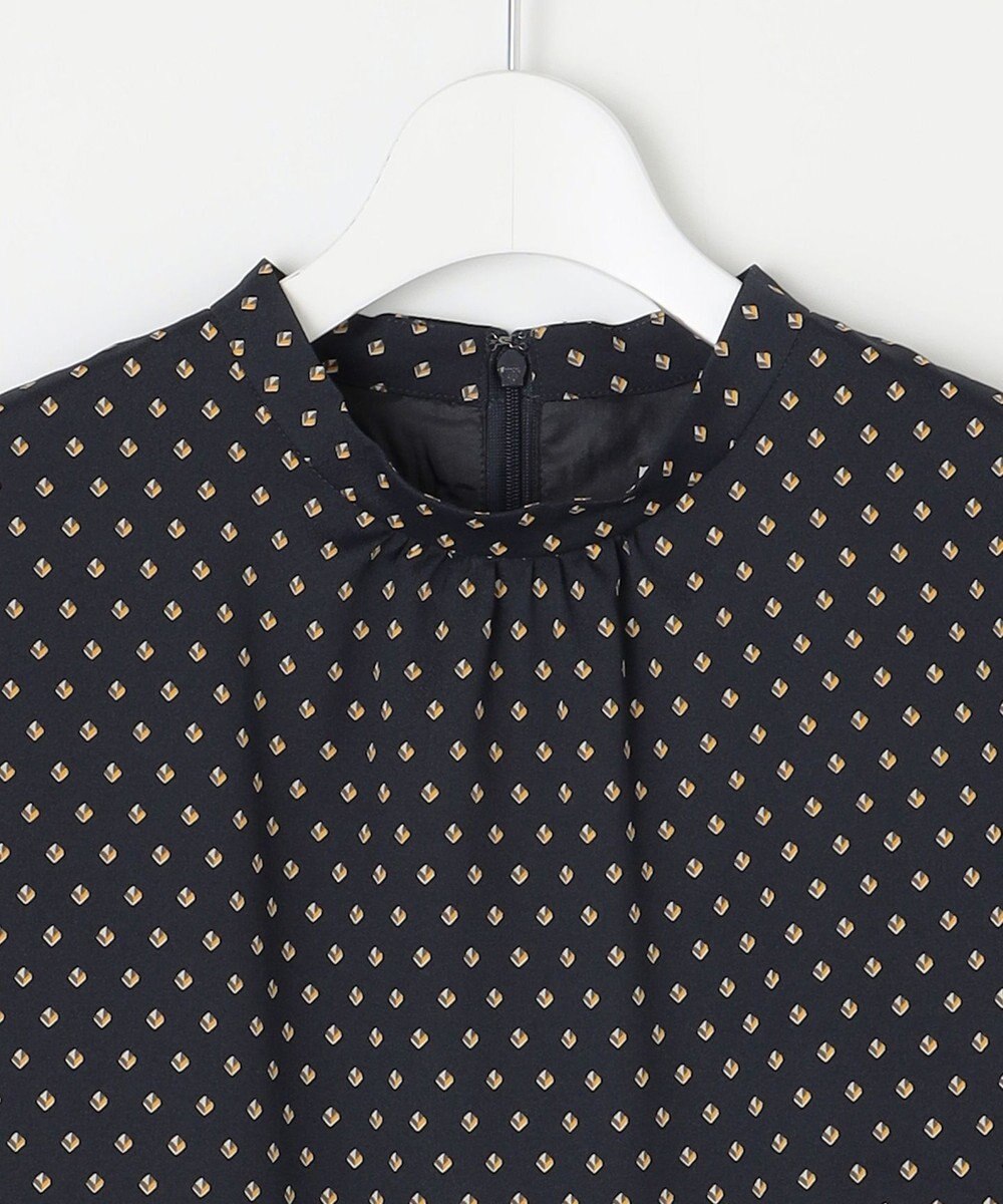 J.PRESS LADIES L 【洗える】ジオメトリックプリント ワンピース 