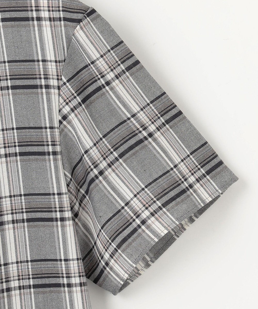 J.PRESS LADIES L シアーストライプ&チェック カットソー 