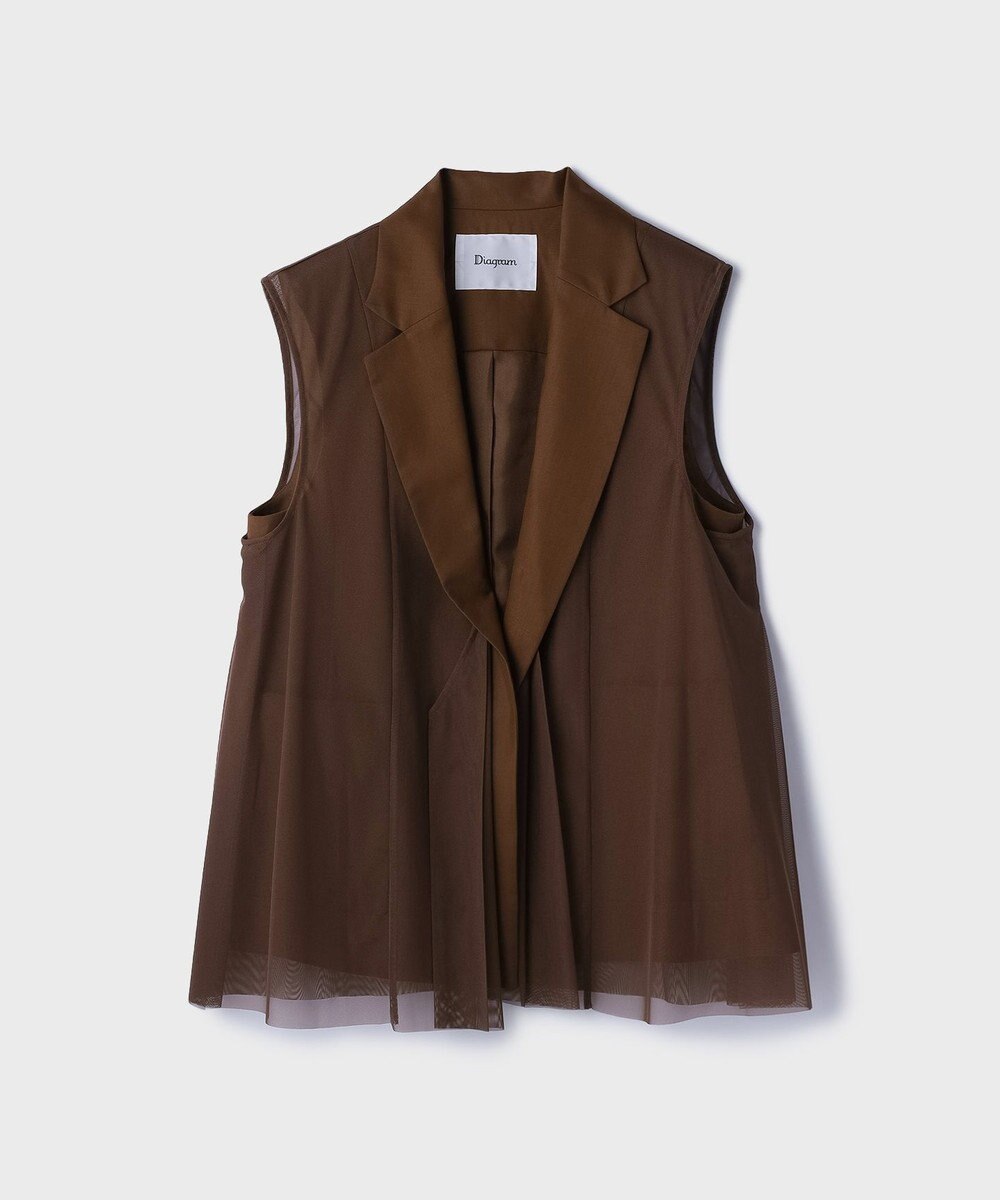 GRACE CONTINENTAL チュールオーバーベスト 