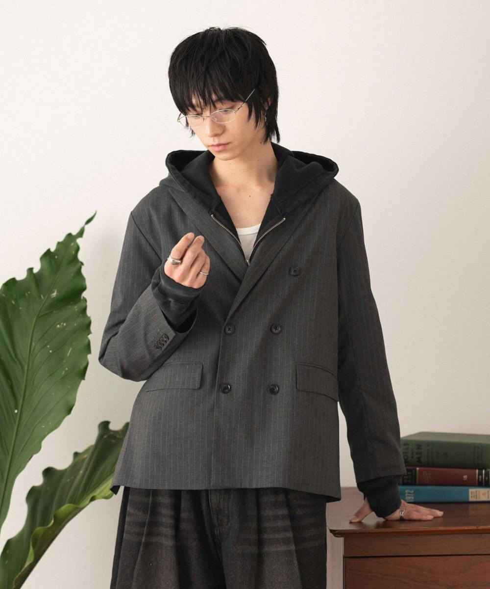 WEGO 【フォーマル/セットアップ対応】ダブルテーラードジャケット 