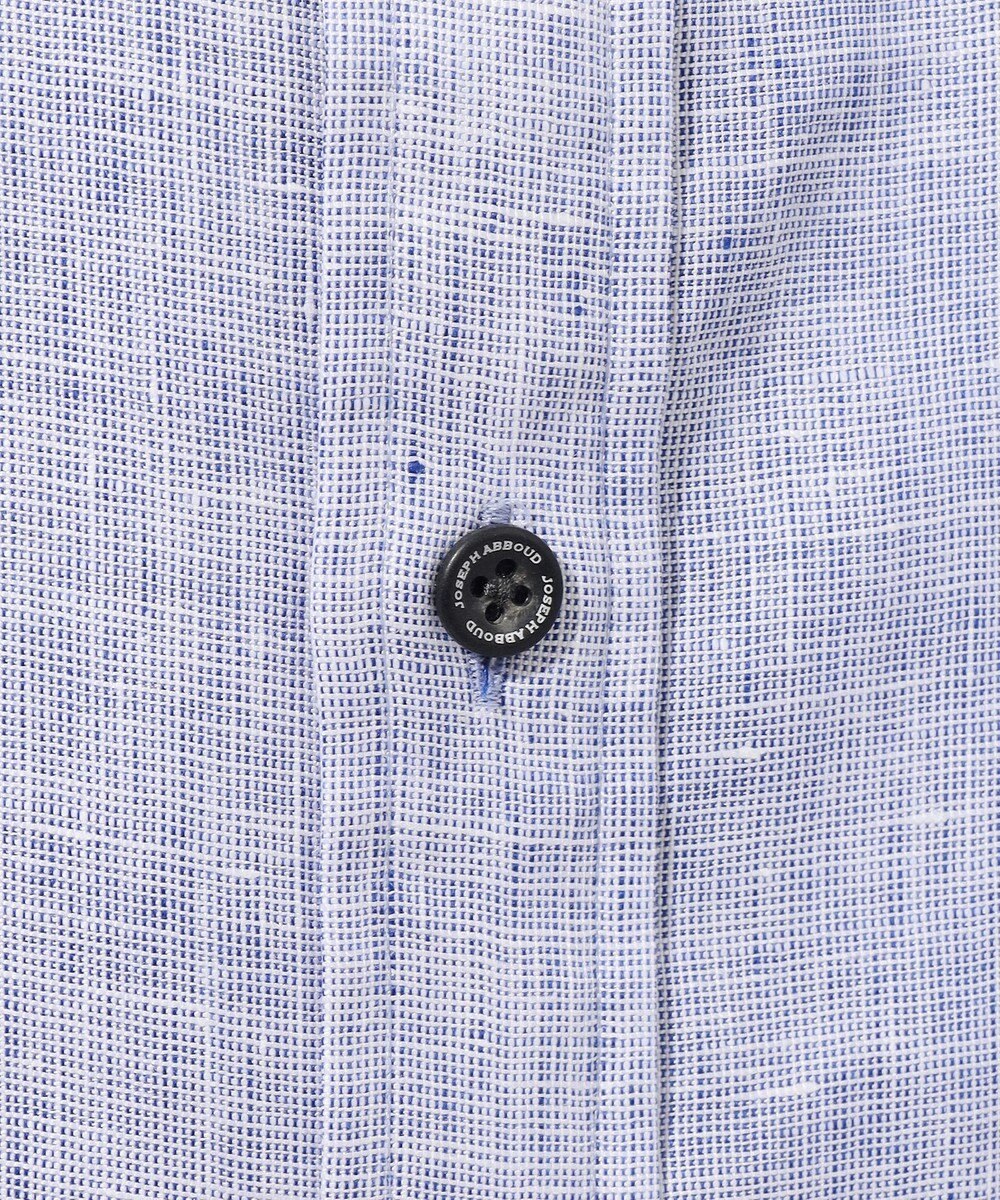 JOSEPH ABBOUD 【麻100％・軽い・涼しい】 モイスチャーリネンバンドカラーシャツ 